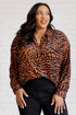 So Fierce Animal Print Blouse - LISA MARIE BOUTIQUE - Blouses - Small -