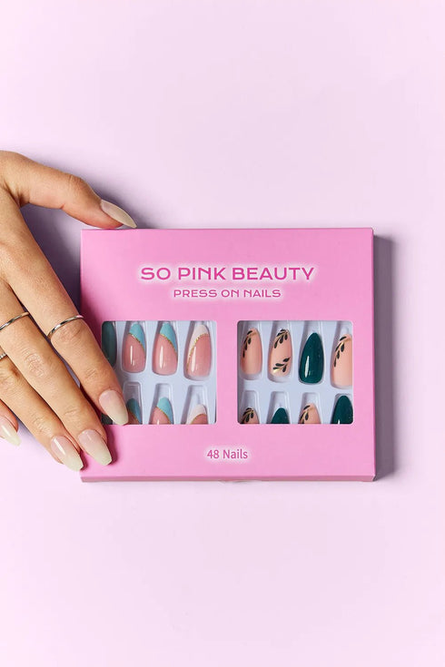SO PINK BEAUTY Press On Nails 2 Packs - LISA MARIE BOUTIQUE - Dreamy - One Size -
