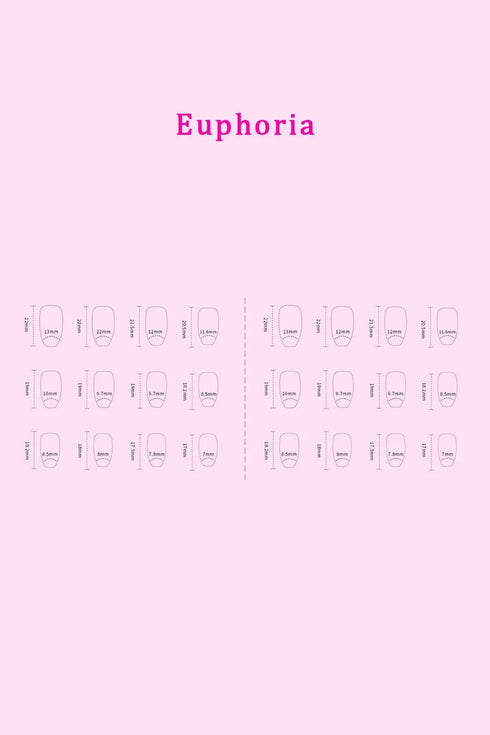 SO PINK BEAUTY Press On Nails 2 Packs - LISA MARIE BOUTIQUE - Euphoria - One Size -