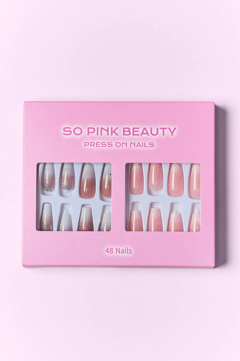 SO PINK BEAUTY Press On Nails 2 Packs - LISA MARIE BOUTIQUE - Heartbreaker - One Size -