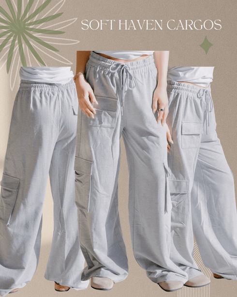 Soft Haven Cargos - LISA MARIE BOUTIQUE - S -