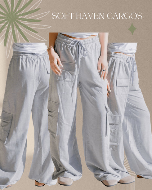 Soft Haven Cargos - LISA MARIE BOUTIQUE - S -