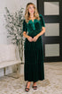 Softest Touch Velvet Tiered Dress - LISA MARIE BOUTIQUE - Womens - Small -