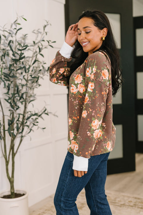 Somebody to Lean On Cable Ribbed Top - LISA MARIE BOUTIQUE - Womens - Small -