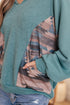 Southwest Sunrise Patchwork Hoodie - LISA MARIE BOUTIQUE - Tops - Small -