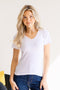 Spellbound White Tee - LISA MARIE BOUTIQUE - OS -