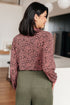 Spotted Around Town Long Sleeve Top - LISA MARIE BOUTIQUE - Tops - Small -
