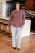 Spotted Around Town Long Sleeve Top - LISA MARIE BOUTIQUE - Tops - Small -