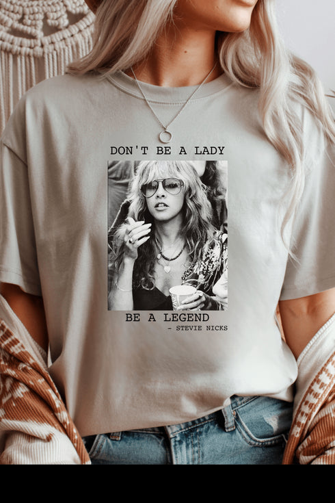 Stevie Nicks T-Shirt - LISA MARIE BOUTIQUE - S - Ice Grey Gildan Tee -
