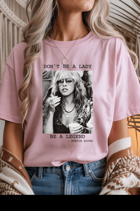 Stevie Nicks T-Shirt - LISA MARIE BOUTIQUE - S - Light Pink Gildan Tee -