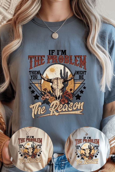 The Problem T-Shirt - LISA MARIE BOUTIQUE - S - White Gildan Tee -