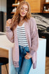 The Way It Was Cardigan in Mauve - LISA MARIE BOUTIQUE - Layers - Small -