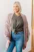 The Way It Was Cardigan in Mauve - LISA MARIE BOUTIQUE - Layers - Small -