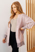 The Way It Was Cardigan in Mauve - LISA MARIE BOUTIQUE - Layers - Small -
