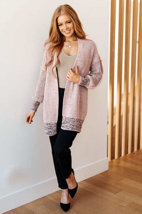 The Way It Was Cardigan in Mauve - LISA MARIE BOUTIQUE - Layers - Small -
