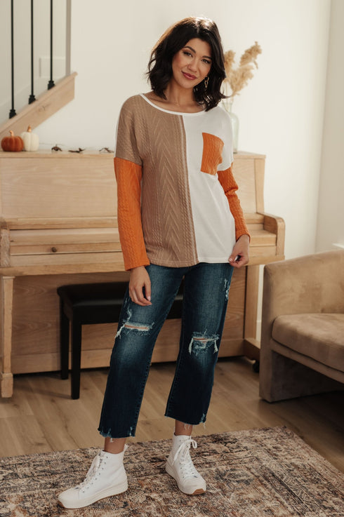 This, That, And The Other Colorblock Top - LISA MARIE BOUTIQUE - Tops - Small -