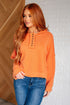 Throwback Heartthrob Hoodie in Orange - LISA MARIE BOUTIQUE - Tops - Small -