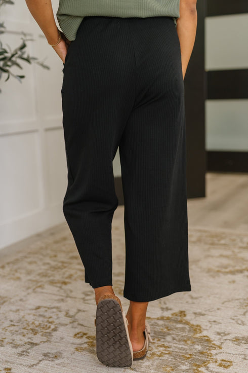 Thyme Culottes in Black - LISA MARIE BOUTIQUE - Womens - XS -