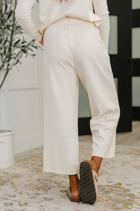 Thyme Culottes in Cream - LISA MARIE BOUTIQUE - Womens - XS -