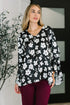 Time and Time Again Floral Blouse - LISA MARIE BOUTIQUE - Womens - Small -