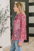 Totally Not Dramatic Leopard Print Button Down in Hot Pink - LISA MARIE BOUTIQUE - Womens - Small -