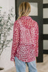 Totally Not Dramatic Leopard Print Button Down in Hot Pink - LISA MARIE BOUTIQUE - Womens - Small -