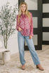 Totally Not Dramatic Leopard Print Button Down in Hot Pink - LISA MARIE BOUTIQUE - Womens - Small -