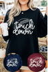Touch Down Sweatshirt - LISA MARIE BOUTIQUE - Graphic Tee - S - Black Gildan Sweatshirt -