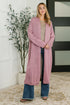 Travel Hideaway Open Front Cardigan in Cashmere Rose - LISA MARIE BOUTIQUE - Womens - Small -