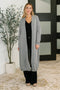 Travel Hideaway Open Front Cardigan in Soft Grey - LISA MARIE BOUTIQUE - Womens - Small -