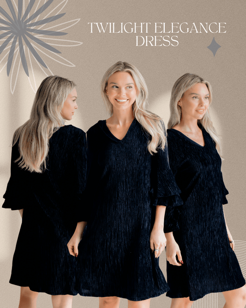 Twilight Elegance Dress - LISA MARIE BOUTIQUE - S -