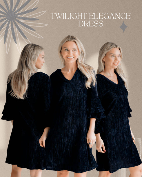 Twilight Elegance Dress - LISA MARIE BOUTIQUE - S -