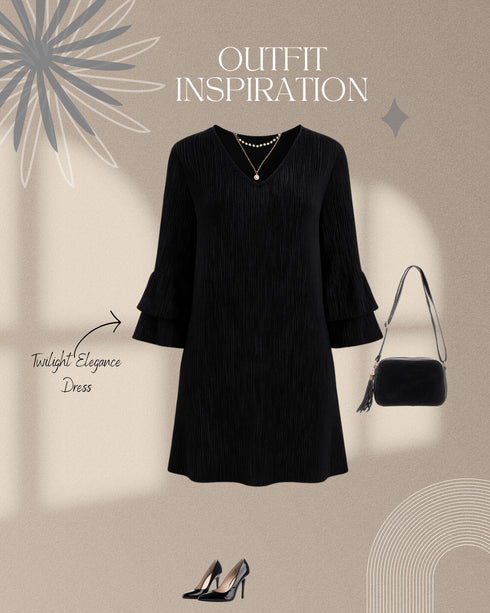 Twilight Elegance Dress - LISA MARIE BOUTIQUE - S -