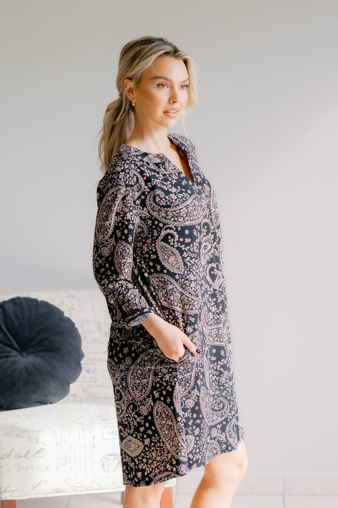 Twilight Tapestry Dress - LISA MARIE BOUTIQUE - S -
