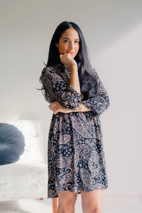 Twilight Tapestry Dress - LISA MARIE BOUTIQUE - S -