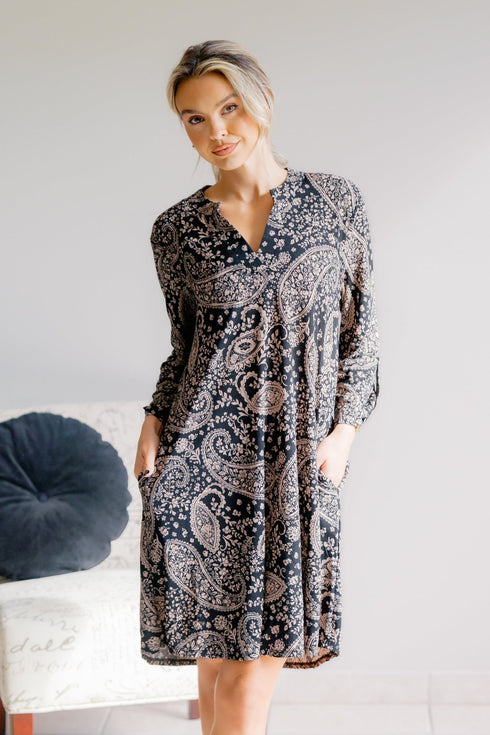 Twilight Tapestry Dress - LISA MARIE BOUTIQUE - S -