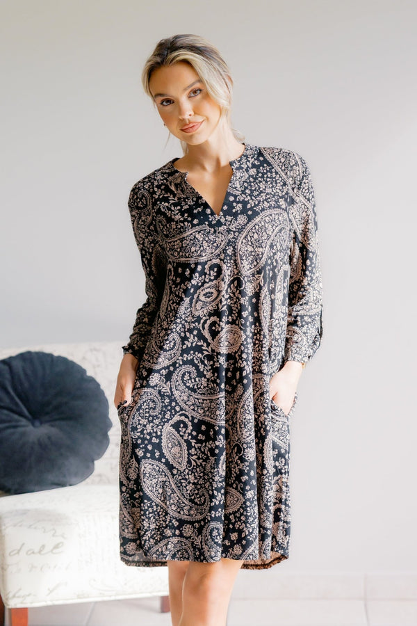 Twilight Tapestry Dress - LISA MARIE BOUTIQUE - S -