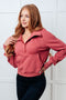 Under Her Spell Half Zip Pullover in Mauve - LISA MARIE BOUTIQUE - Tops - Small -