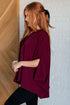 Universal Philosophy Blouse in Wine - LISA MARIE BOUTIQUE - Blouses - S/M -