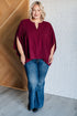 Universal Philosophy Blouse in Wine - LISA MARIE BOUTIQUE - Blouses - S/M -