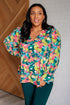 Vantage Point V - Neck Blouse - LISA MARIE BOUTIQUE - Tops - Small -