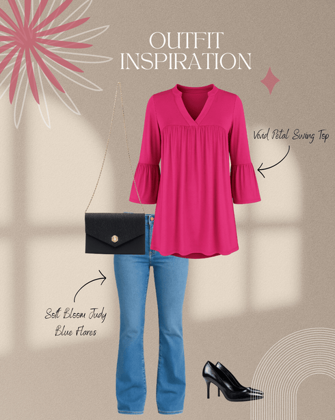 Vivid Petal Swing Top - LISA MARIE BOUTIQUE - S -