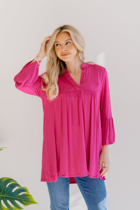 Vivid Petal Swing Top - LISA MARIE BOUTIQUE - S -