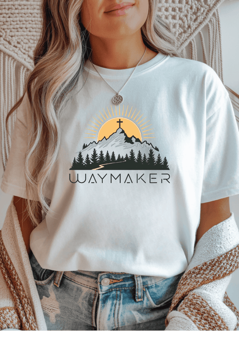 Waymaker T-Shirt - LISA MARIE BOUTIQUE - Graphic Tee - S - White Gildan Tee -