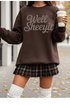 Well Sheeyit Sweatshirt - LISA MARIE BOUTIQUE - S - Dark Chocolate Gildan Sweatshirt -