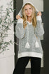 Who Can Live Without it Textured Split Neck Pullover - LISA MARIE BOUTIQUE - Womens - Small -