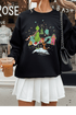 Whoville Sweatshirt - LISA MARIE BOUTIQUE - S - Black Gildan Sweatshirt -