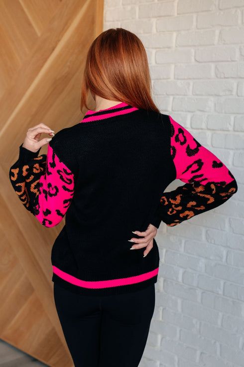 Wild About You Animal Print Sweater - LISA MARIE BOUTIQUE - Tops - Small -