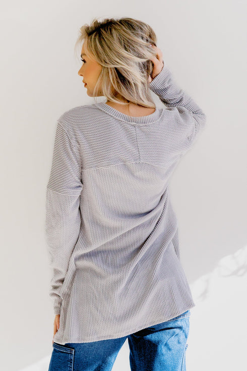Willow Whisper Long Sleeve Knit - LISA MARIE BOUTIQUE - S -
