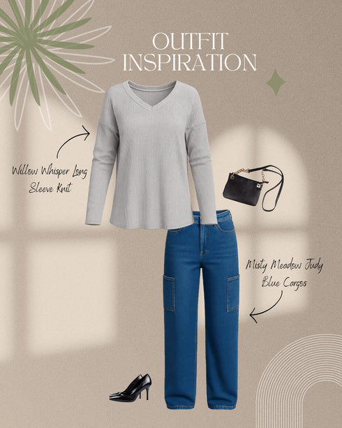 Willow Whisper Long Sleeve Knit - LISA MARIE BOUTIQUE - S -